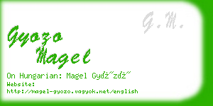 gyozo magel business card